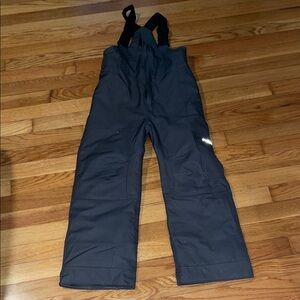 Kids Black Snow Bib Overalls